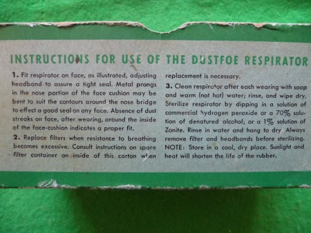MSA Dustfoe Instructions 1